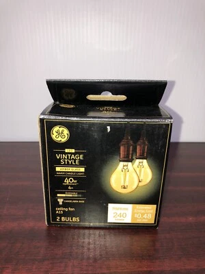 GE Lighting dimmable LED A15 4 Watt Vintage Style Light Bulb Amber Glass Finish - Image 1 of 4
