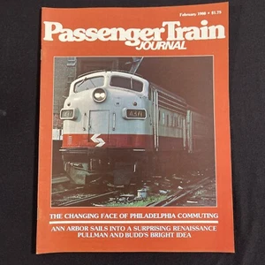 Passenger Train Journal February 1980 Vintage Train Railroad Magazine - Picture 1 of 9