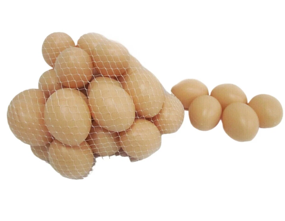 20x Artificial Egg Fake Eggs Faux Fruit Home Kitchen Decor Staging Theater Prop - Image 1 of 1