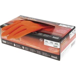 100 Pack Microflex N485 Disposable Gloves, Size 2X-Large, 5.1 mil, Nitrile - Picture 1 of 2