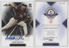 2021 Leaf Perfect Game National Showcase Black /50 Aiden Moffett #BA-AM1 Auto