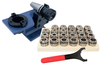 Set de Pinzas Sujeción ER16 ER25 ER32 ER40 + Mandril SK30/SK40 DIN69871 - Imagen 1 de 4