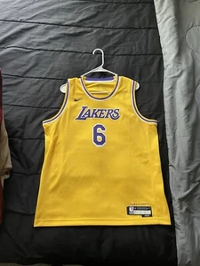 Nike LeBron James #6 Los Angeles Lakers Swingman Jersey Boy's Size XL - Picture 1 of 6
