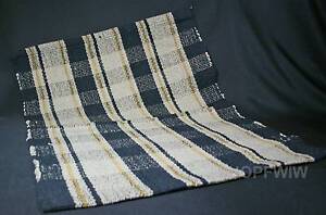 Primitive Country  Homespun Plaid Cotton 22.5” x 29” Fabric Floor Mat New