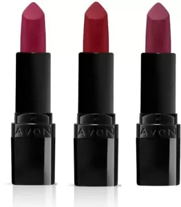 AVON True Color Ultra Matte Lipstick(Pack of 3)(Red Supreme,Berry Blast,Mauve - Picture 1 of 3