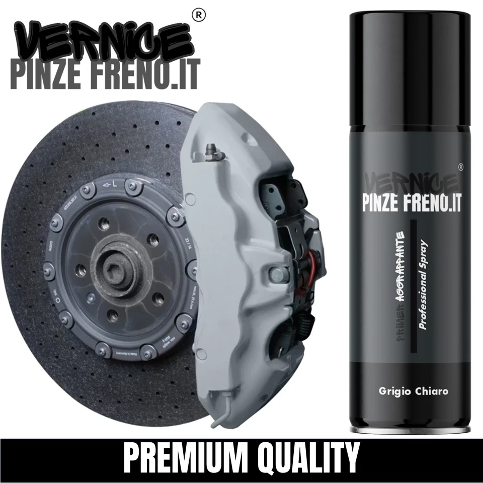 KUSTOMYOURSPRAY.IT Primer spray pinze freni moto auto GRIGIO CHIARO alta temperatura