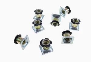 8 Pack Threaded Star Type 5/8"(OD) Square Tubing Insert 1/4-20 Threads  S71-204 - Picture 1 of 2