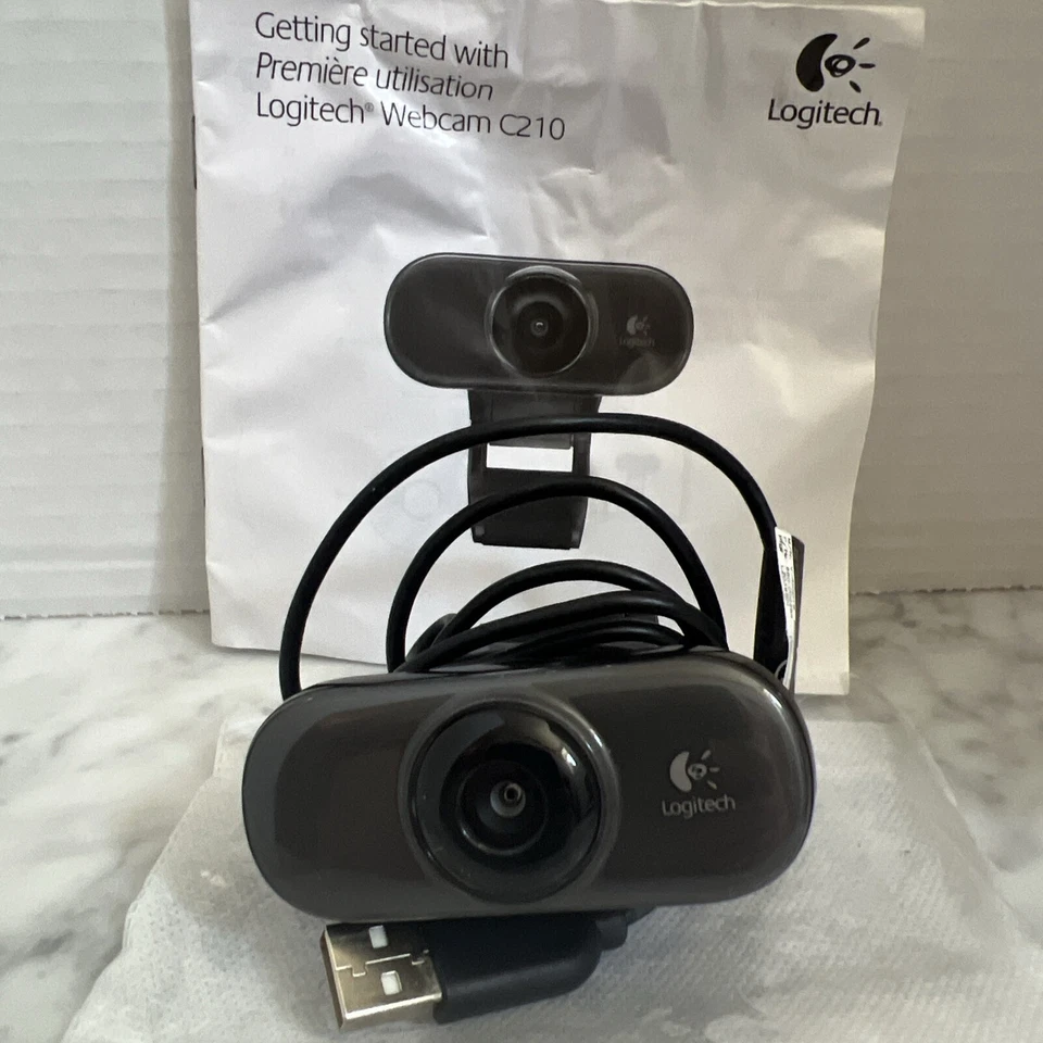 Logitech C210(V-U0019) Webcam W Manual New Without Box - Image 1 of 4
