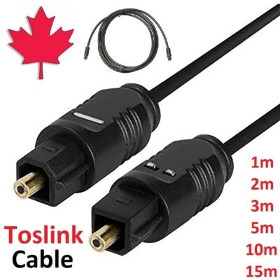 Digital Audio Optical Cable Fiber Optic Toslink Surround Sound Lead Receiver - Image 1 of 4