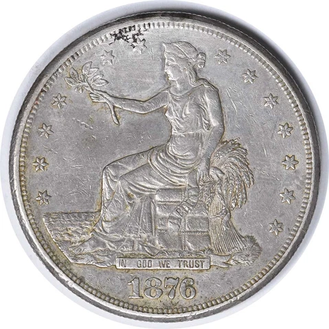 1876-CC Trade Silver Dollar DDR FS-801 Choice EF Uncertified #907 Cover