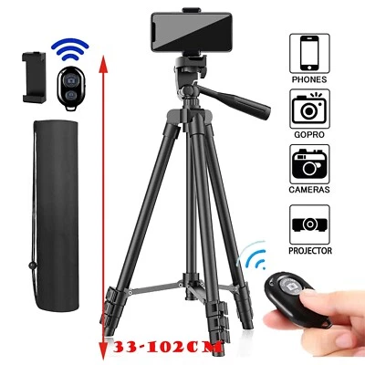 Professional Camera Phone Holder Tripod Stand for Smartphone iPhone Samsung - Image 1 of 4