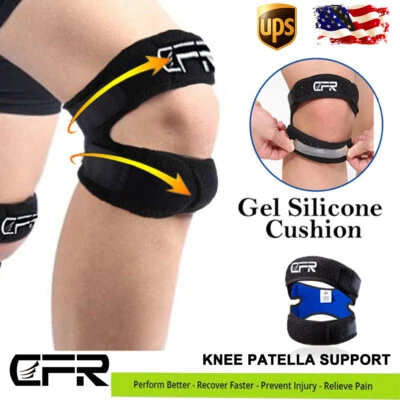 Rodillera de silicona soporte deportivo fuerte protección menisco correa de compresión Foto 1 de 4