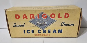 Caja de helados vacía de chocolate dulce Darigold vintage - nuevo stock antiguo - Imagen 1 de 6