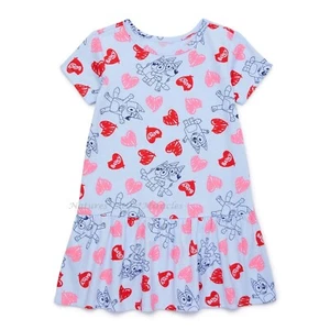 Bluey Girls Dress Size 2T-5T Toddler Short Sleeve Shirt Skirt Outfit 2 3 4 5 NWT - Picture 1 of 5