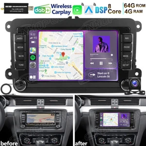 Radio de coche 4+64 GB Android 15 GPS Navi CarPlay DAB+ para Skoda Superb II Combi 3T - Imagen 1 de 9
