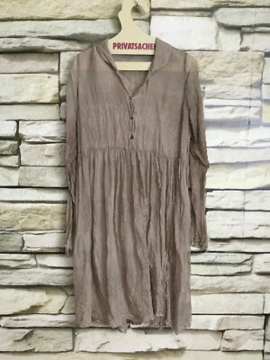 cocon.commerz PRIVATSACHEN BRANNTIG Kleid aus ORGANZA in hellbraun Gr. 1 - Bild 1 von 4