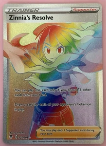 Zinnia's Resolve 225/203 Pokemon Trainer Rainbow - Imagen 1 de 2