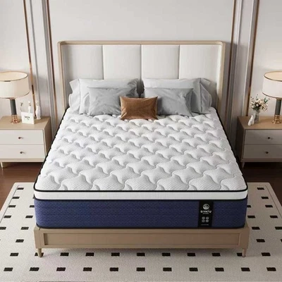 Hybrid Mattress –8 "10" 12" 14", Firm or Medium Firm, Bed in a Box, All Sizes - Image 1 of 4