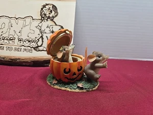 Figura BOO Charming Tails 85/116 Spring Loaded Top Fitz and Floyd - Imagen 1 de 5