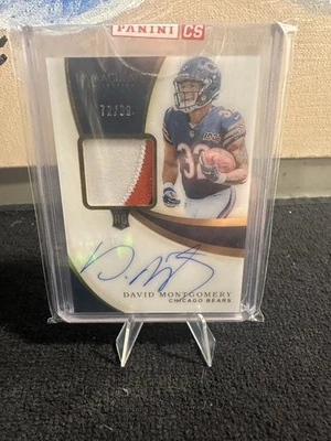 2019 Immaculate David Montgomery Rookie Patch Auto Autograph 72/99 Sealed  - Image 1 of 4