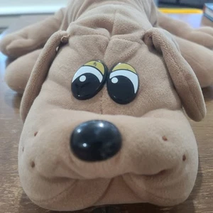 Vintage 80s Pound Puppy Puppies Plush Light Tan Embroidered Logo No Tags 18.5" - Picture 1 of 3