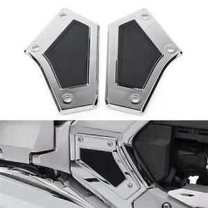 2x Motorrad Schwingen Pivot Cover Chrom glänzend für HONDA Goldwing GL1800 18-20 - Picture 1 of 10