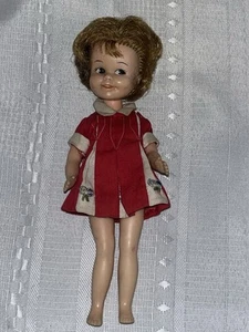 Penny Brite Vintage 1963 Deluxe Reading Corp 8 pulgadas Vestido rojo original para muñeca - Imagen 1 de 9