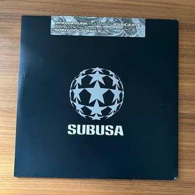 Who Da Funk feat. Jessica Eve - Shiny Disco Balls on 12" Subusa Import - Image 1 of 3