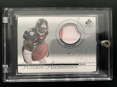 2002 SP Authentic Clinton Portis Rookie /850 RC Jersey - 2 Color Patch - Image 1 of 2