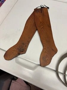 Antiker Strumpf Holzsocke Trockenformen 13,5" - Bild 1 von 4