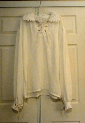 Camisa pirata XL para hombre, ver dimensiones, nueva, hecha a mano Foto 1 de 4