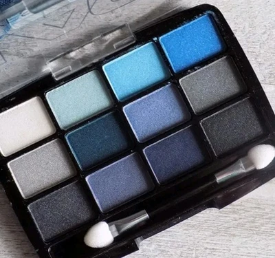 L.A. Colors 12 Color Eyeshadow BEP424 Supernatural Smoky Blues New - Fast Ship  - Image 1 of 4