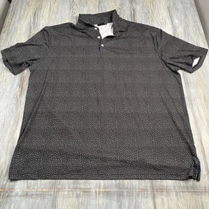 Sunday Swagger Polka Dots Golf Polo Shirt Mens Size 3XL Black - Picture 1 of 3