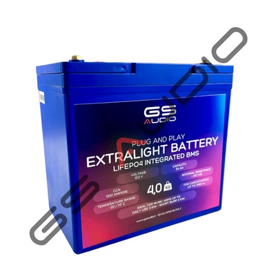 Batteria 35Ah-M6 LifePo4 13.2V Extraleggera 4.0kg - Gs Audio - CCA:1300A - Imagen 1 de 4