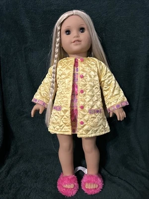 American Girl Doll Julie Retired 2017 W/ Pajamas, Robe, Slippers - Image 1 of 4