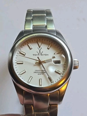 Relógio de brinquedo masculino 35 mm Silvertone 130 pés relógio profissional - Imagem 1 de 4