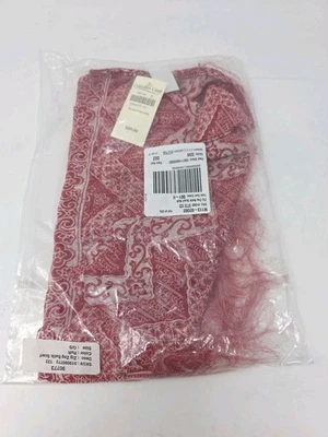 Bufanda Coldwater Creek Zig Zag Batik RsR 100 % seda nueva Foto 1 de 4