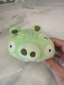 Juguete de peluche Angry Birds Green Pig de 5 pulgadas 2010 Commowealth - Imagen 1 de 7