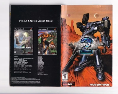 Armored Core 2 + Reg - подлинный руководство инструкция буклет - PlayStation 2 PS2 - Изображение 1 из 2
