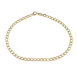 Bracciale Uomo / Donna Catenina Classica In Oro Giallo 18 kt NUOVO E ORIGINALE - Imagen 1 de 3