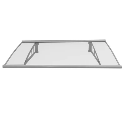 Vordach Türvordach Haustürvordach Pultvordach Überdachung 115x100 cm Aluminium - Bild 1 von 4