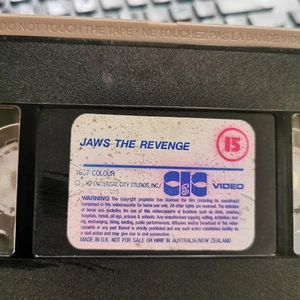 jaws the revenge  1987  rare first release vhs  no case no cover michael caine - Picture 1 of 4