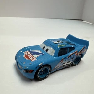 Disney Pixar Cars Dinoco Lightning McQueen Blue Mattel Diecast - Picture 1 of 9