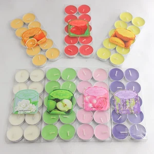 Unscented multicolor tea light candles 10/pack×25 - Picture 1 of 1