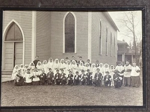 Foto de confirmación de la escuela de la Iglesia Católica 1918 7" x 5" - Imagen 1 de 7