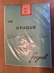 FOGAL Pantyhose, 138 OPAQUE, Color MACON, Size S, Made in Switzerland, NEW! - Picture 1 of 6