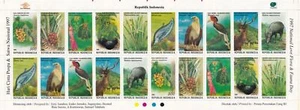 SA16d Indonesia 1997 National Love Flora and Fauna Day mint Souvenir Sheet - Picture 1 of 1