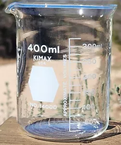 400 ml Becherglas Nr.14000 Kimax Laborglas; Made in USA (Neu Offener Karton) - Bild 1 von 8