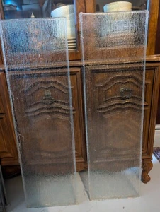 vintage stained glass window pair - Picture 1 of 3