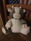 The Bear Factory - Clementine The Cow - Gray/White - 11 inches - Build Your Own